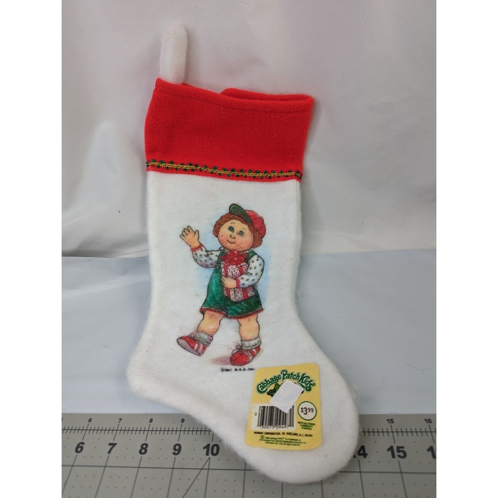 Cabbage Patch Kids Felt Stocking Boy 15 Inch 1984 OAA